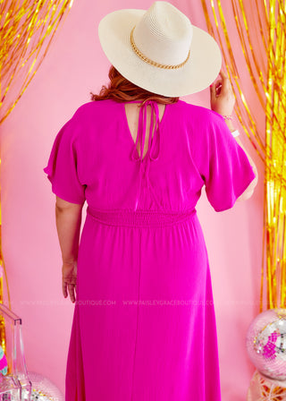 Sweetest Serendipity Dress - Hot Pink - FINAL SALE