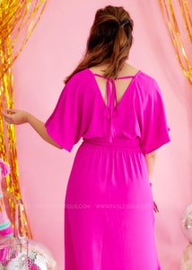 Sweetest Serendipity Dress - Hot Pink - FINAL SALE
