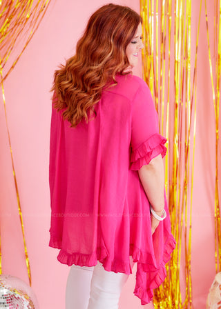 Santorini Tunic/Coverup - Fuchsia* FINAL SALE *