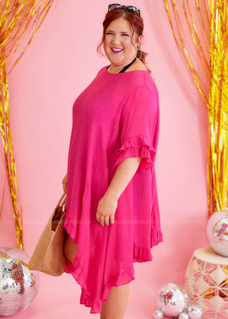 Santorini Tunic/Coverup - Fuchsia* FINAL SALE *