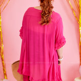 Santorini Tunic/Coverup - Fuchsia* FINAL SALE *