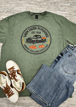 Farm Fresh Pumpkins Graphic Tee - WICKED DEAL