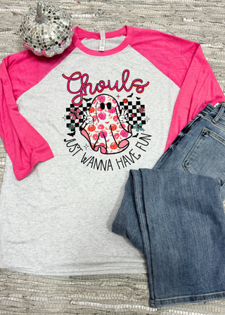 Ghouls Just Wanna Have Fun Baseball Tee