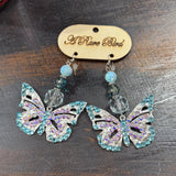 Crystal Butterfly Earring