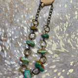 Authentic Turquoise Nugget Bronze Chain - CIJ 95