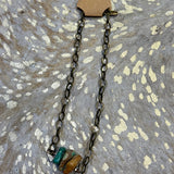 Authentic Turquoise Bronze Small Chain - CIJ 93