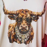 Dolled Up Longhorn Boujee Tee