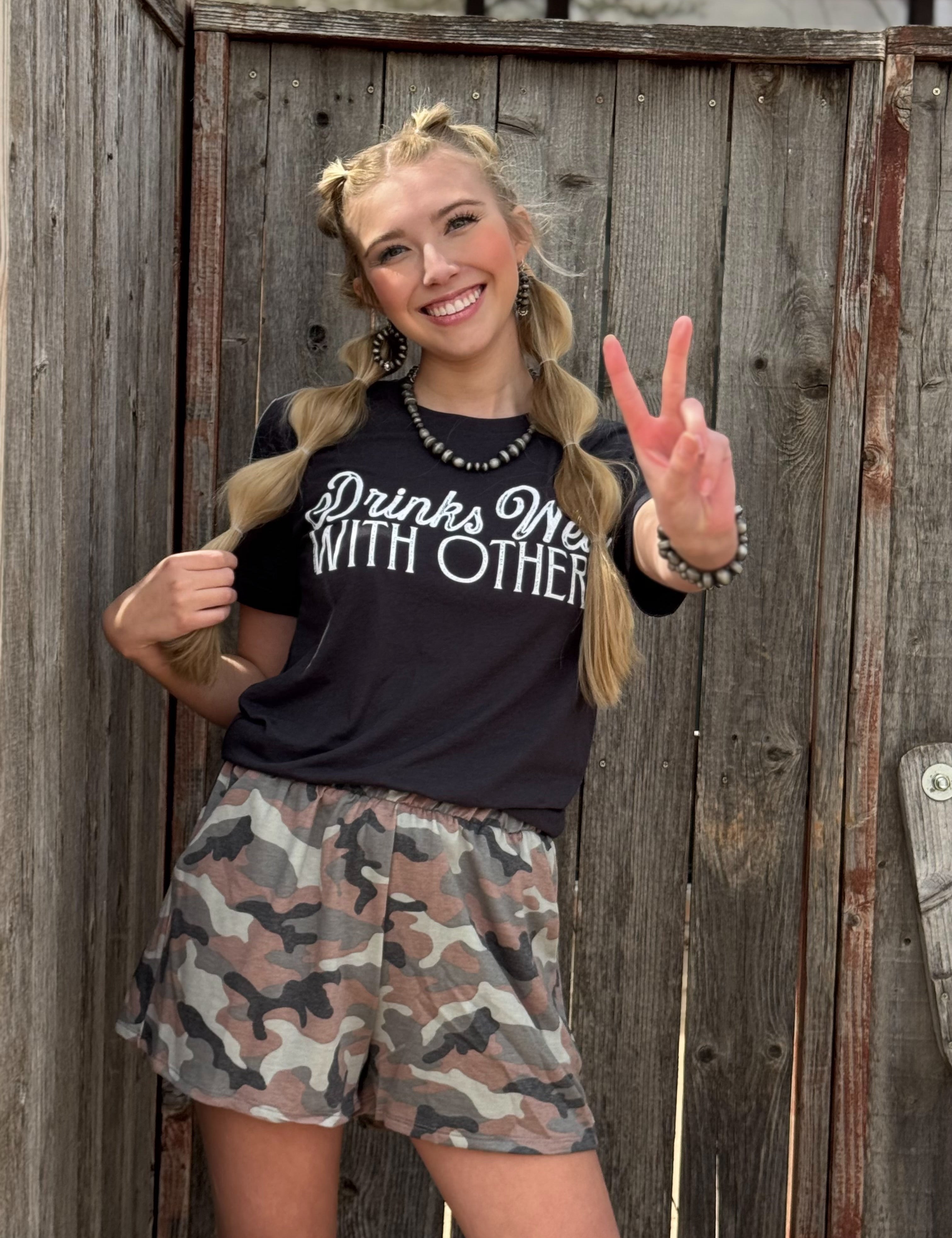 Camo Print Shorts