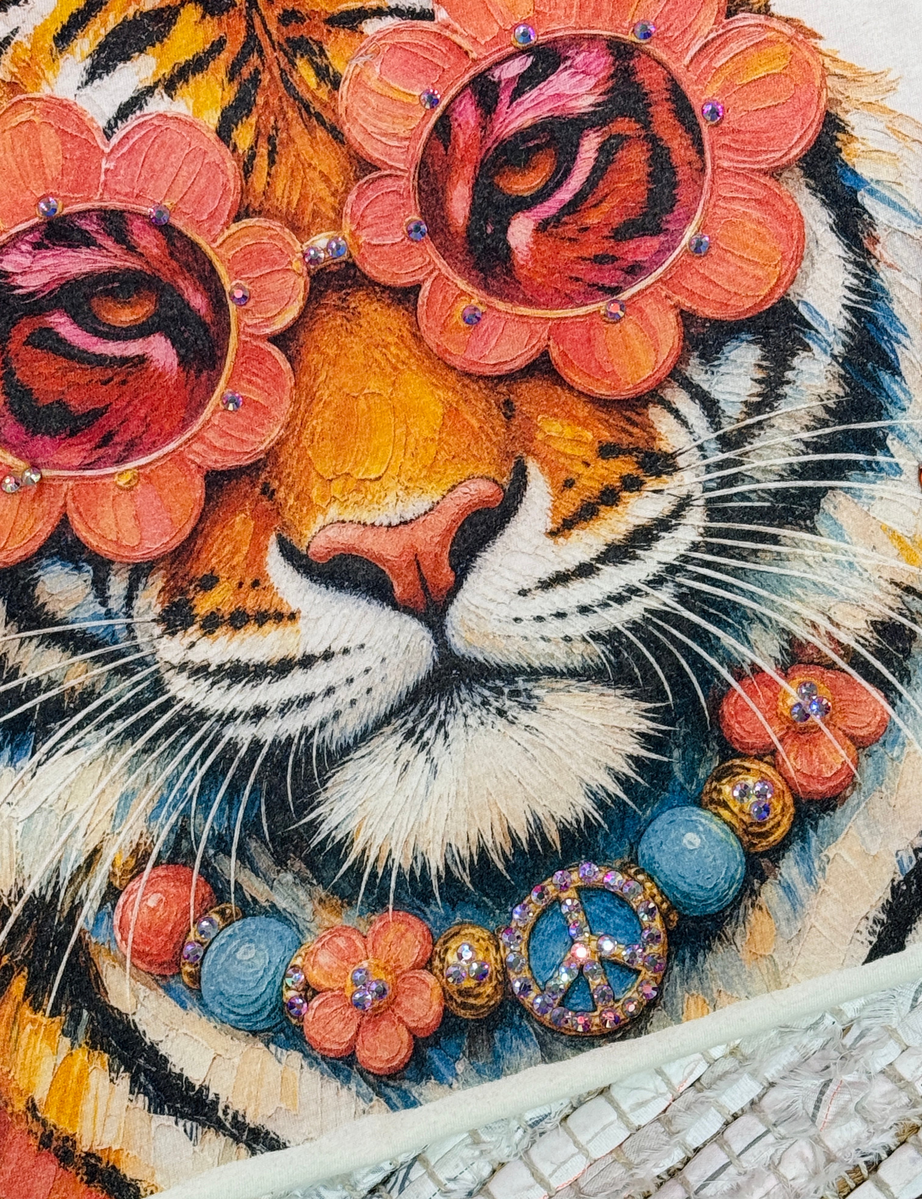 Flower Peace Tiger Boujee Tee