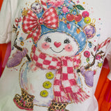 Candy Snowoman Boujee Tee