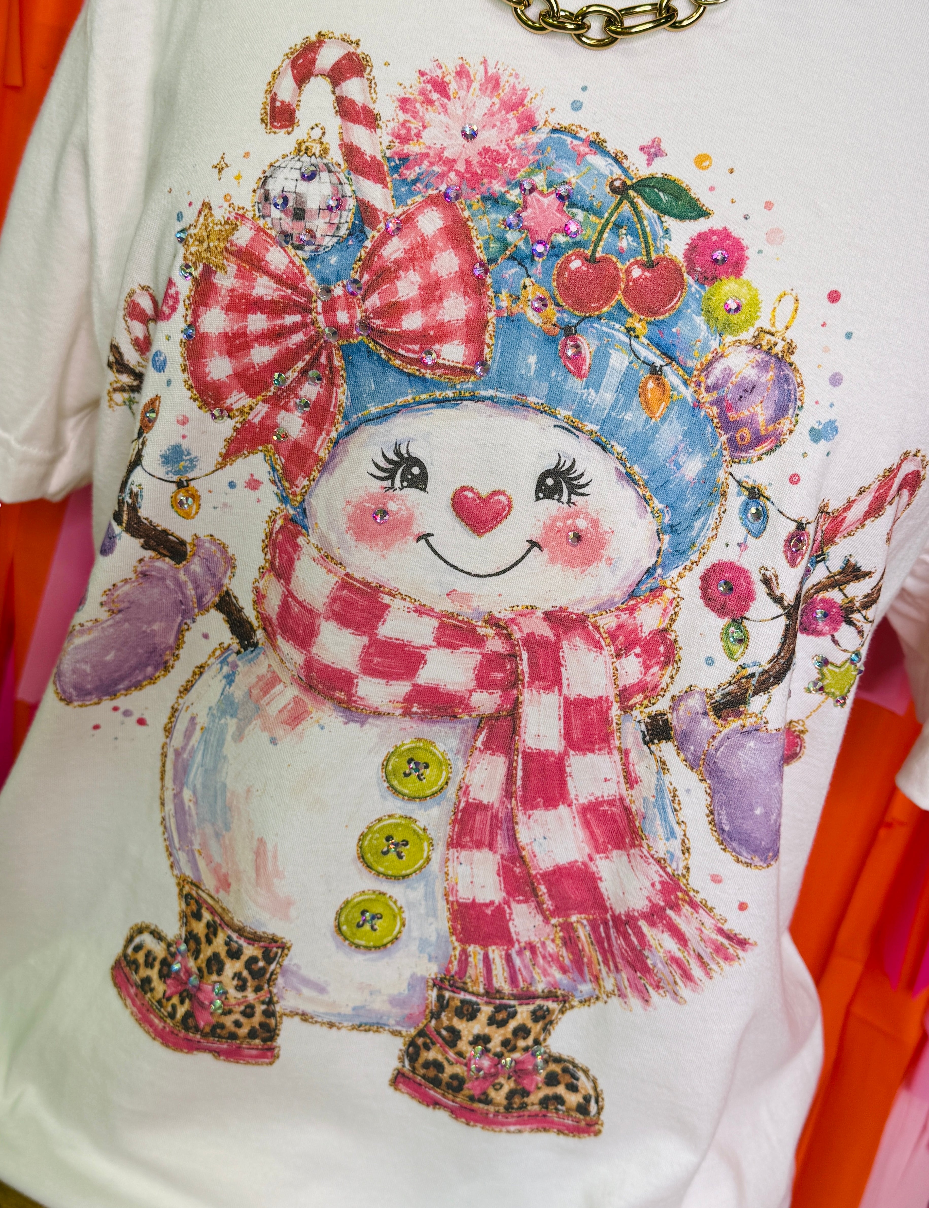 Candy Snowoman Boujee Tee
