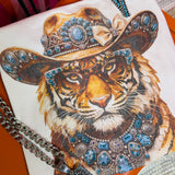 Turquoise Tigress Boujee Tee