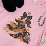 Black & Gold Christmas Tree Boujee Tee
