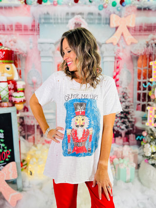 Crack Me Up Tattered Tee