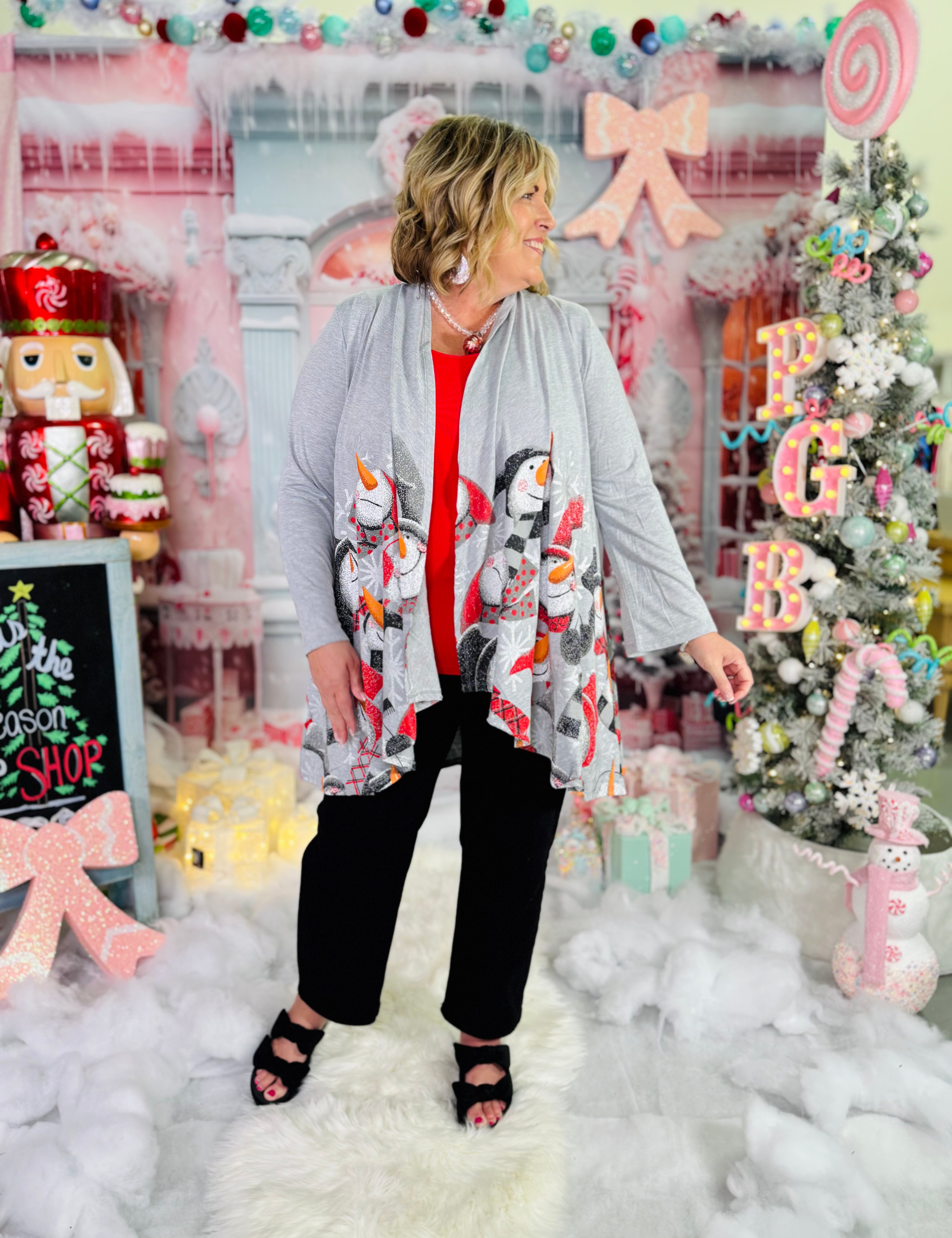 Snow Much Joy Cardigan - HOLIDAY CHEER - LAST ONES FINAL SALE