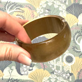 Golden Lining Vintage Lucite Clamper Bracelet