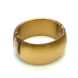 Golden Lining Vintage Lucite Clamper Bracelet