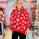 Snowfall Serenade Sweater - HOLIDAY CHEER - LAST ONES FINAL SALE