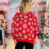 Snowfall Serenade Sweater - HOLIDAY CHEER - LAST ONES FINAL SALE