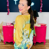 Allegra - Posh Yellow Heart Sweater