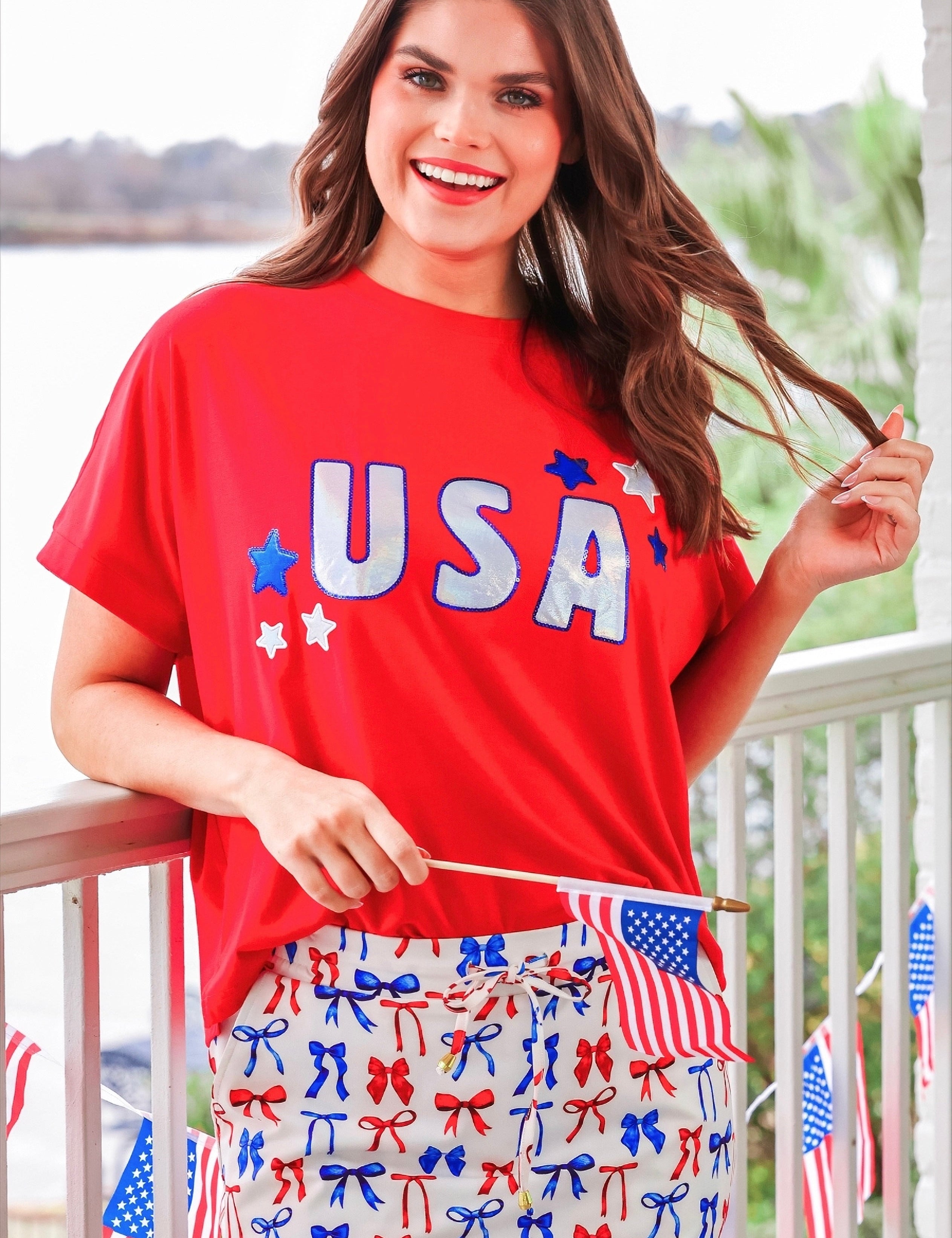 USA Foil Luxe Top