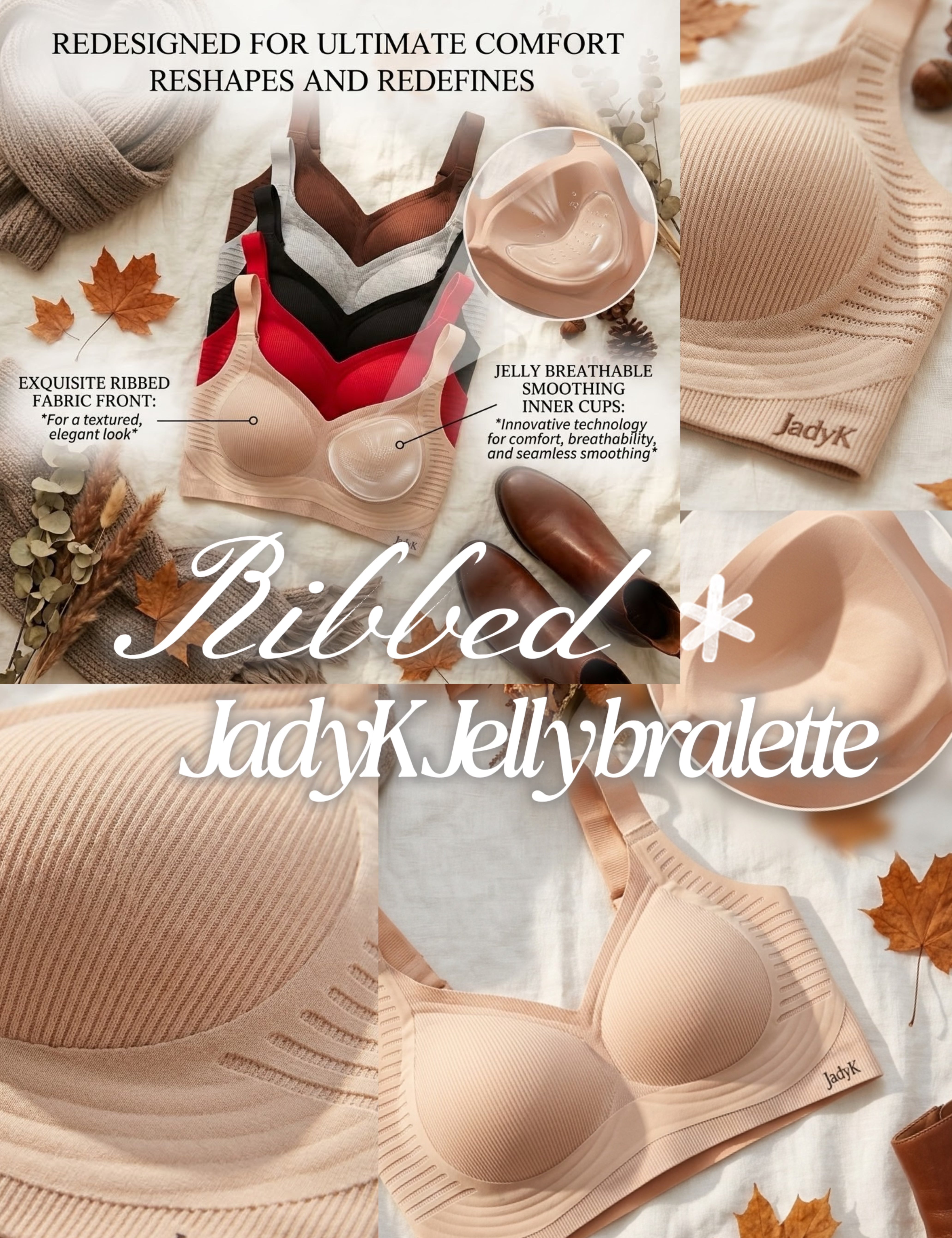 Ribbed Jelly Bra | JadyK
