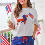 Red White and Boom Skort