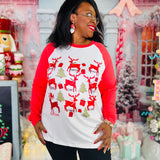 The Nine Reindeer Top - HOLIDAY CHEER - LAST ONES FINAL SALE