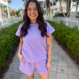 Happy Place Top - Lavender - FINAL SALE
