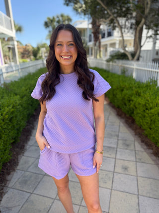 Happy Place Top - Lavender - FINAL SALE