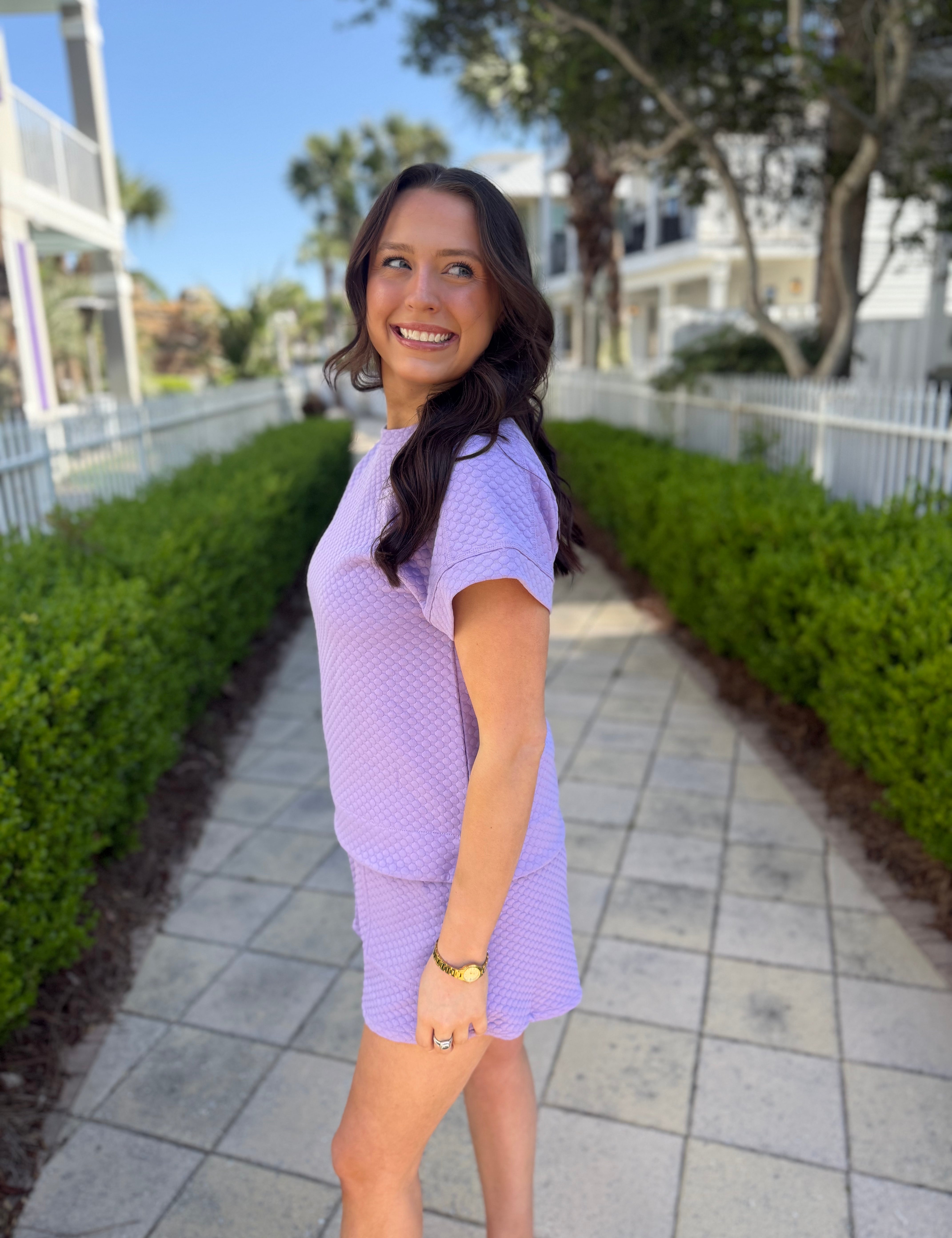 Happy Place Top - Lavender - FINAL SALE