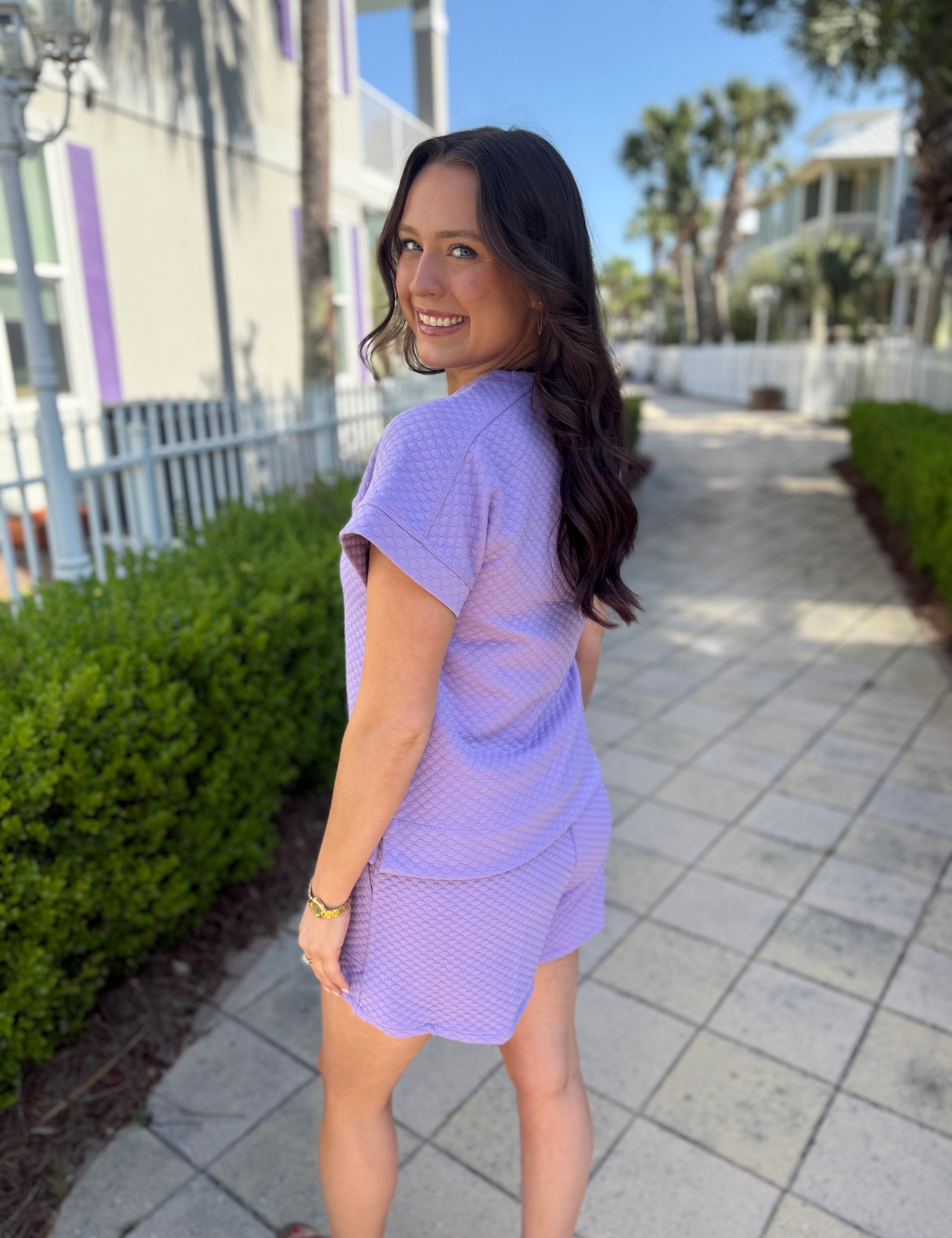 Happy Place Top - Lavender - FINAL SALE