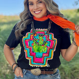 Callie Ann Stetler Aztec with Cacti Tee