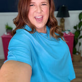 Island Cotton Top - Ocean Blue - LAST ONES FINAL SALE