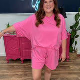 Island Cotton Top - Pink Hibiscus - LAST ONES FINAL SALE