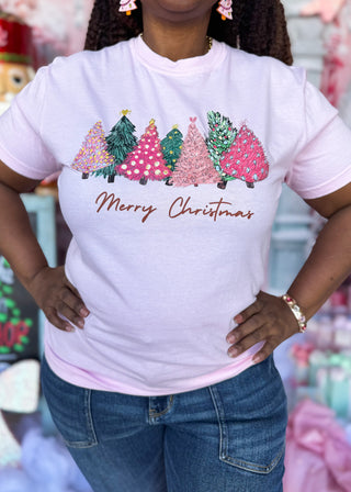 Merry Christmas Sketched Graphic Tee