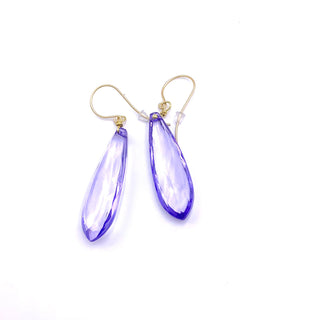 Periwinkle Briolette TearDrop Earrings  - PREORDER