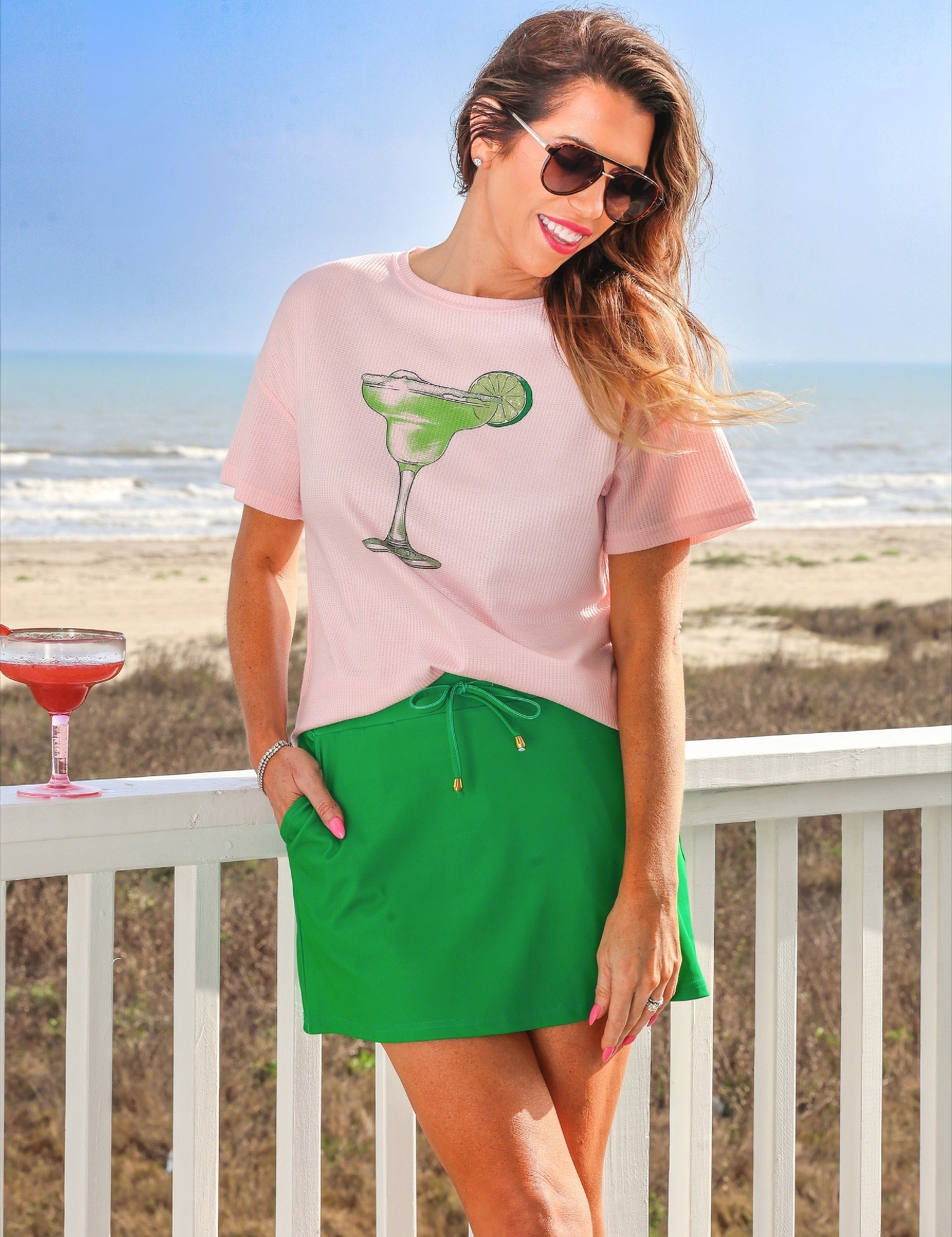 PREORDER- Solid Green Skort