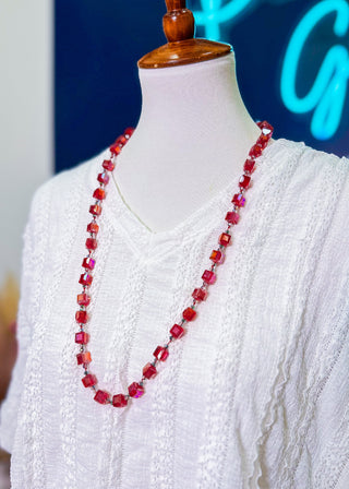 Kaelyn Square Beaded Necklace - 5 Colors