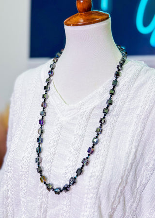 Kaelyn Square Beaded Necklace - 5 Colors