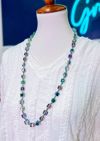 Kaelyn Square Beaded Necklace - 5 Colors