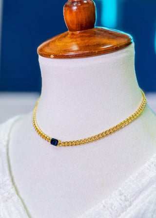 Allie Gemstone Chain Necklace