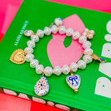 Ophelia Pearl Charm Bracelet