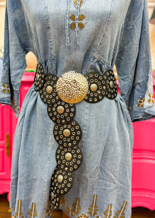 Bronte Concho Belt - Black