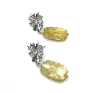 Sunburst Shell Drop Earrings