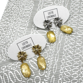 Sunburst Shell Drop Earrings