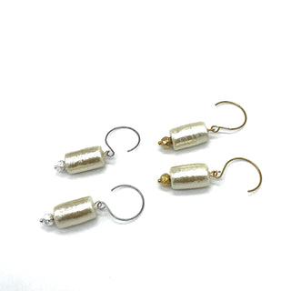 LumiÃ¨re Cotton Pearl Drop Earrings