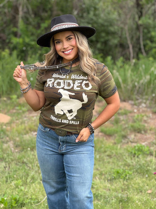 World's Wildest Rodeo Camo Tee