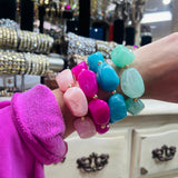 ATG Gold Pebble Stretch Bracelets