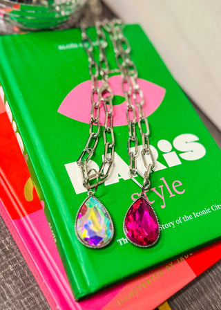 DEAL - Teardrop Pendant Chain Necklace